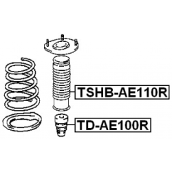 Protective Cap Bellow Shock Absorber - FEBEST TSHBAE110R