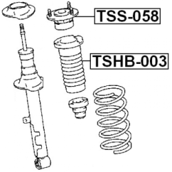 Protective Cap Bellow Shock Absorber - FEBEST TSHB003