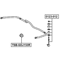 Mounting Stabiliser Bar - FEBEST TSBGDJ150R