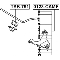Mounting Stabiliser Bar - FEBEST TSB791