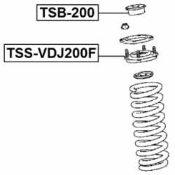 Spacer Bush Shock Absorber - FEBEST TSB200