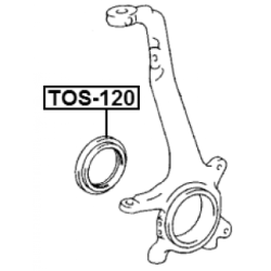 Shaft Seal Drive Shaft - FEBEST TOS120