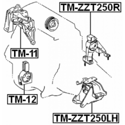 Mounting Engine - FEBEST TMZZT250LH