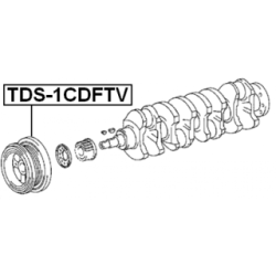 Belt Pulley Crankshaft - FEBEST TDS1CDFTV