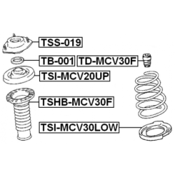 Rubber Buffer Suspension - FEBEST TDMCV30F