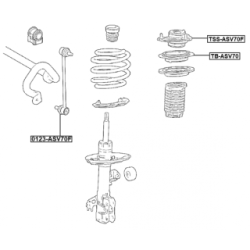 Rolling Bearing Suspension Strut Support Mount - FEBEST TBASV70
