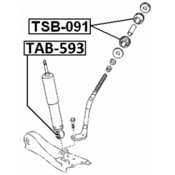Bush Shock Absorber - FEBEST TAB593