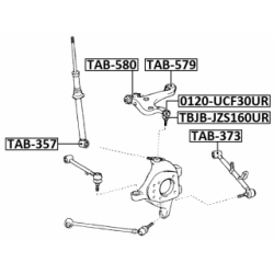 Mounting Control Trailing Arm - FEBEST TAB579