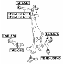 Mounting Control Trailing Arm - FEBEST TAB574