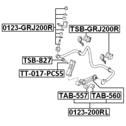 Mounting Control Trailing Arm - FEBEST TAB557