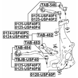 Mounting Control Trailing Arm - FEBEST TAB484