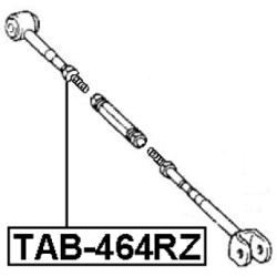 Mounting Control Trailing Arm - FEBEST TAB464RZ