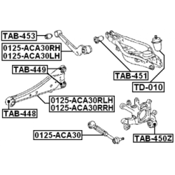 Mounting Control Trailing Arm - FEBEST TAB451