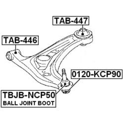 Mounting Control Trailing Arm - FEBEST TAB447