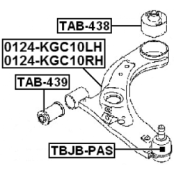 Mounting Control Trailing Arm - FEBEST TAB439