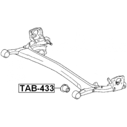 Bushing Axle Beam - FEBEST TAB433