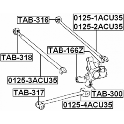 Mounting Control Trailing Arm - FEBEST TAB166Z