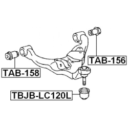 Mounting Control Trailing Arm - FEBEST TAB156