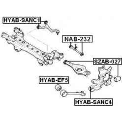 Mounting Control Trailing Arm - FEBEST SZAB027