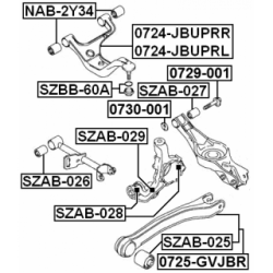 Mounting Control Trailing Arm - FEBEST SZAB026