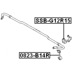 Mounting Stabiliser Bar - FEBEST SSBG12R15
