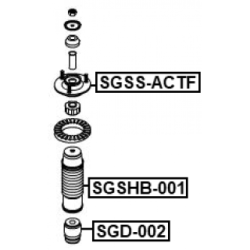 Suspension Strut Support Mount - FEBEST SGSSACTF