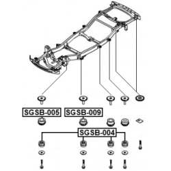 Bushing Axle Beam - FEBEST SGSB004