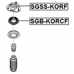 Rolling Bearing Suspension Strut Support Mount - FEBEST SGBKORCF