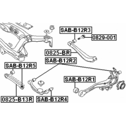 Mounting Control Trailing Arm - FEBEST SABB12R5