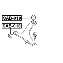 Mounting Control Trailing Arm - FEBEST SAB019