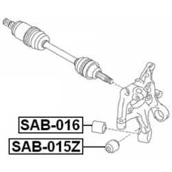 Mounting Control Trailing Arm - FEBEST SAB015Z