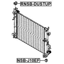 Mounting Radiator - FEBEST RNSBDUSTUP