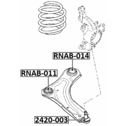 Mounting Control Trailing Arm - FEBEST RNAB014