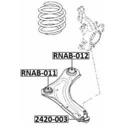 Mounting Control Trailing Arm - FEBEST RNAB012