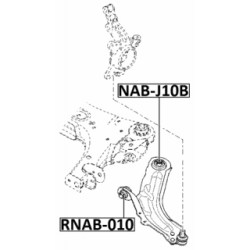 Mounting Control Trailing Arm - FEBEST RNAB010