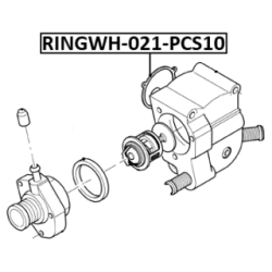 Gasket Coolant Flange - FEBEST RINGWH021PCS10