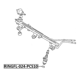 Seal Ring Injector - FEBEST RINGFL024PCS10