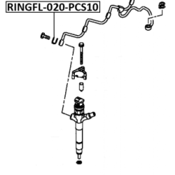Seal Ring Injector - FEBEST RINGFL020PCS10