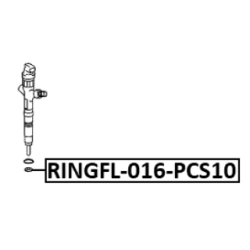 Seal Ring Set Injection Valve - FEBEST RINGFL016PCS10