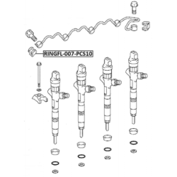 Seal Ring Injector - FEBEST RINGFL007PCS10