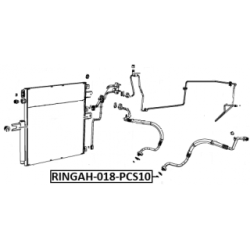 Sealing Ring Coolant Line - FEBEST RINGAH018PCS10