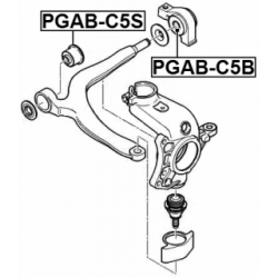 Mounting Control Trailing Arm - FEBEST PGABC5B