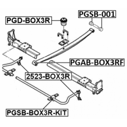 Bushing Leaf Spring - FEBEST PGABBOX3RF