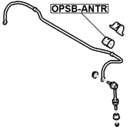 Mounting Control Trailing Arm - FEBEST OPSBANTR