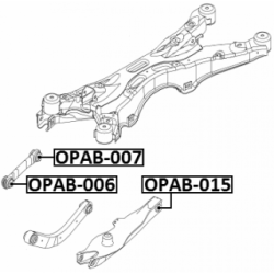 Mounting Control Trailing Arm - FEBEST OPAB015