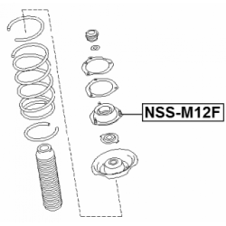 Suspension Strut Support Mount - FEBEST NSSM12F