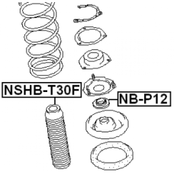 Protective Cap Bellow Shock Absorber - FEBEST NSHBT30F