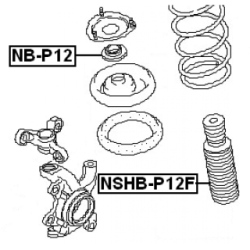 Protective Cap Bellow Shock Absorber - FEBEST NSHBP12F