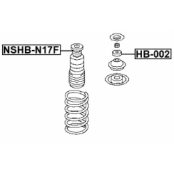 Protective Cap Bellow Shock Absorber - FEBEST NSHBN17F