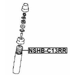 Protective Cap Bellow Shock Absorber - FEBEST NSHBC13RR